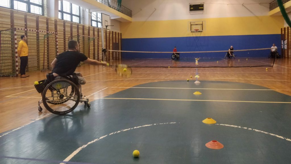 tenis na wózkach - trening