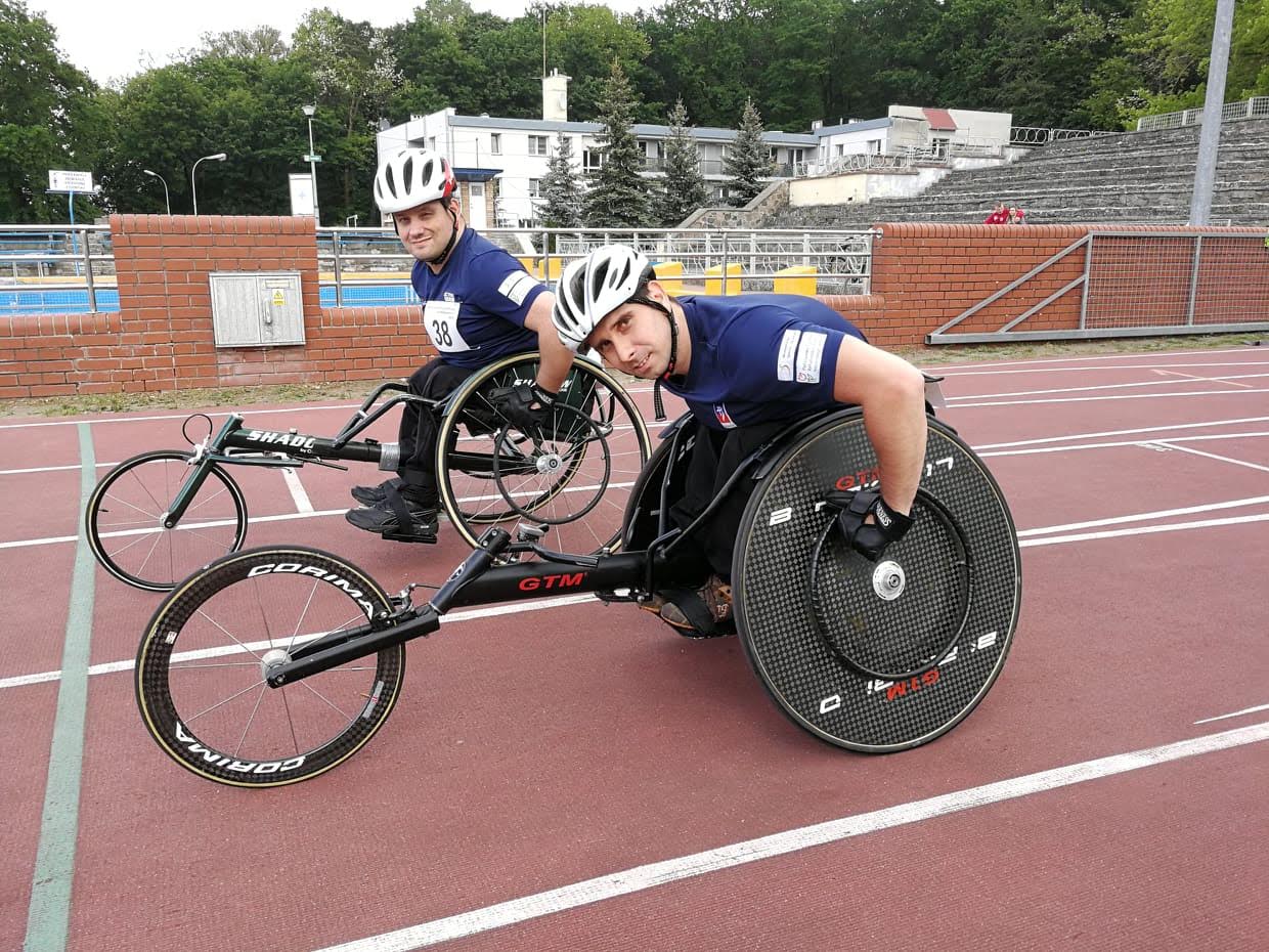 Wojciech Mandziuk i Artur Kamiński: I Runda Paralekkoatletycznego Grand Prix Polski - Otwarty Mityng Osób Niep. W LA (Słubice 2019)